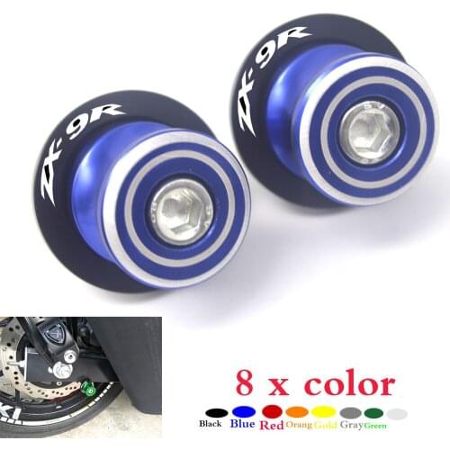 CNC Motorcycle Frame Stands Screws sliders Swingarm Spools Slider For Kawasaki ZX9R ZX 9R 1994-2003 10M