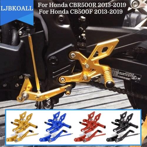CBR500 R CB 500F CBR 500R Motorcycle Adjustable Rearsets Foot Peg Rear Steps Footrest Footpeg for Honda CB500F CBR500R 2013-2021