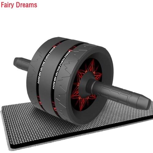 AB Roller Wheel Coaster With Mat Home Fitness Indoor GYM Equipment Abdominal Muscle Trainer Press Exerciser Family Movement