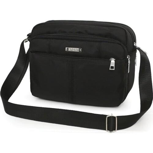 Mens Shoulder Bag Small Simple Nylon Messenger Bag Casual Small Bag The Aged Unisex Shoulder Bag Money Purses Crossbody bag