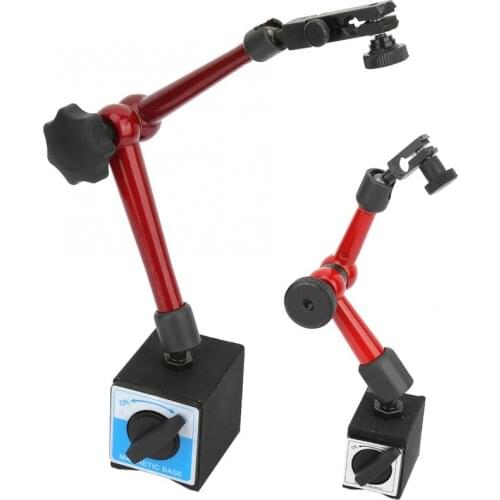 Flexible Strong Magnetic Gauge Stand Base Holder + Lever Dial Test Indicator Gauge Dial Bore Gauge