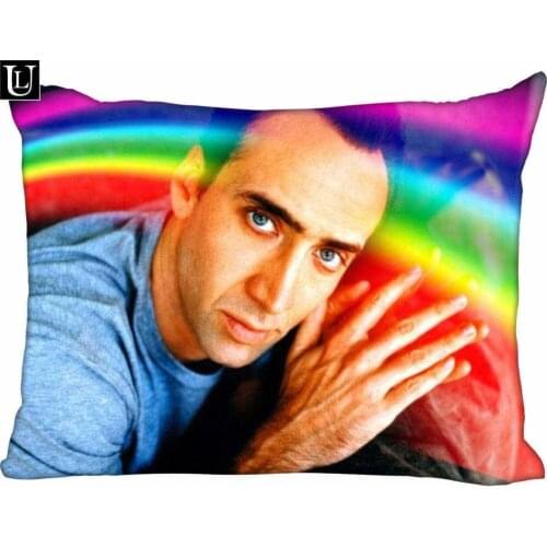 Top Sale Nicolas Cage Pillowcase Custom Zippered Rectangle Pillow Cover Cases Size 50x75cm (Two sides) 1pcs custom