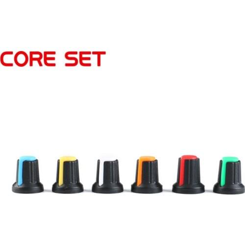 10PCS/Lot 6mm Shaft Hole Dia Potentiometer Pot Knob Cap For Diameter 6mm Plum Handle WH148