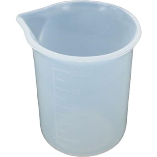 100ML Silicone Measuring Cups Handmade DIY Crystal Epoxy Jewelry Making Tools
