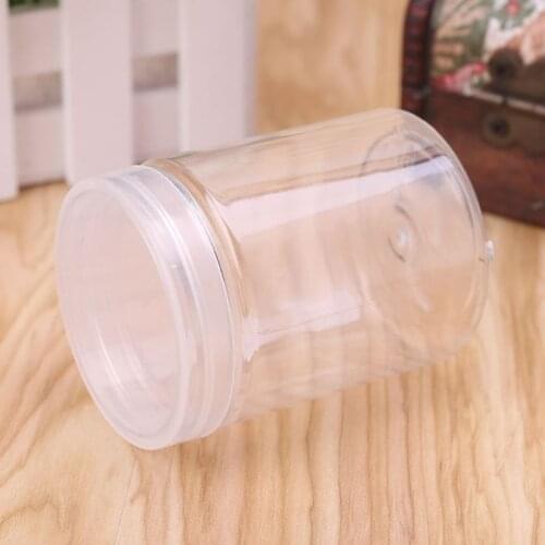 150ml Round Clear PET Container Jar Pot Bottle For DIY Slime Clay Makeup Cosmetic Cream Nail Box Square With Lid P15D