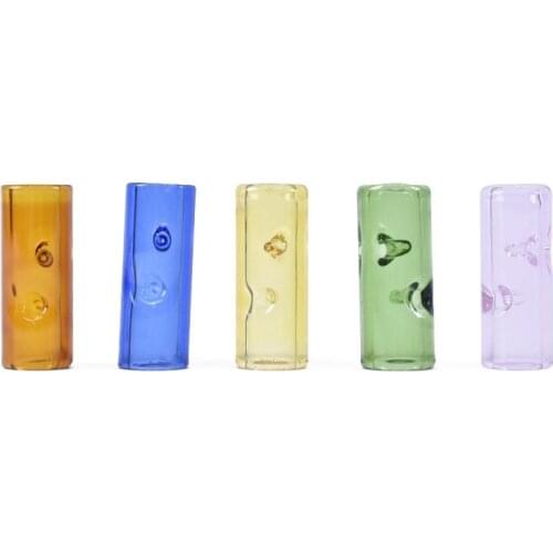 3 Pieces Colored Glass Smoking Filter Tips