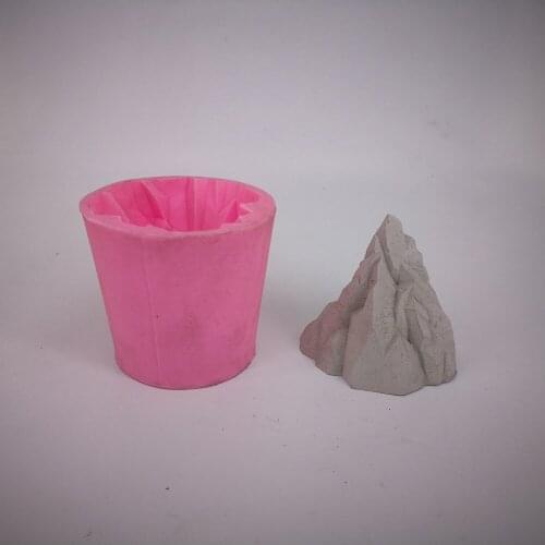 3D Simulation Of Iceberg Candle Mold DIY Volcanic Silicone Fondant Mold Candles Tools Decoration