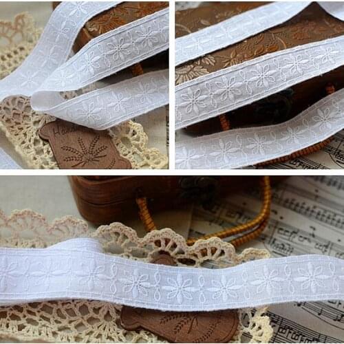 5 Meters Per Lot 3cm WIdth 100% Cotton Lace Cloth High Qualtiy White Cotton Lace Cloth Trim Sewing Craft