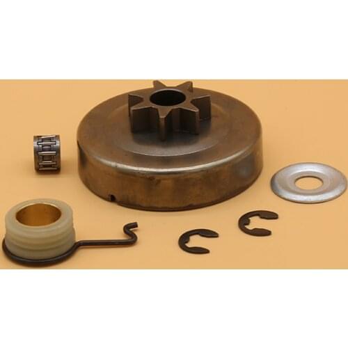 .325" 7T Clutch Drum Sprocket Washer E-Clip Worm Gear Kit For STIHL 021 023 025 MS210 MS230 MS250 Garden Chainsaw Spare Parts