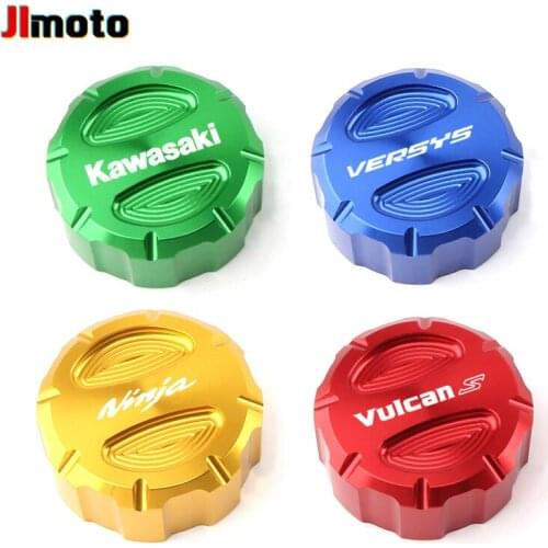 For KAWASAKI Z650 Z800 Z900 Ninja650 ER6N ER6F VERSYS650 Vulcan S Motorcycle CNC Accessorie Rear Cover Brake Fluid Reservoir Cap