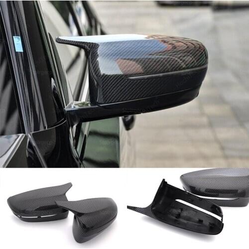 Side Rearview Wing Mirror Cover Caps For BMW 4 5 7 8 Series G11 G12 G14 G15 G16 G22 G23 G24 G30 G31 G38 ABS Gloss Black