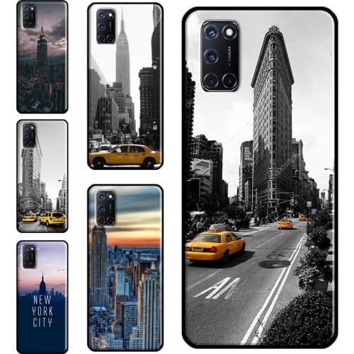 NYC New York City Case For OPPO A91 A93 A83 A15 A31 A53 A9 A5 2020 F5 Find X3 Pro A52 A72 A3S A5S Cover Capa