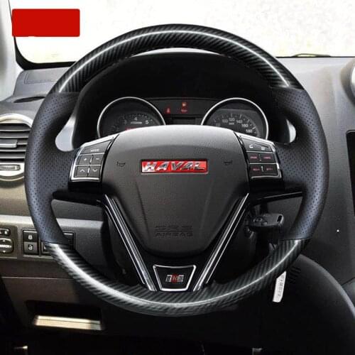 DIY hand-sewn steering wheel cover fit for Haval big dog h6 H1 H2 H3 H5 F7 F5 M4 M6 suede handle cover