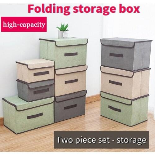 Home Fabric Foldable Storage Box Multifunctional Portable Non-woven Storage Box Dustproof Storage Box Storage Box