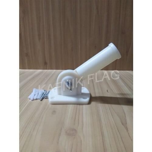 Flagpole Wall Adjustable Plastic Wall Mounting Flag Pole Holder Flagpole Bracket For Flags 30mm Diameter Windsock Base Practical