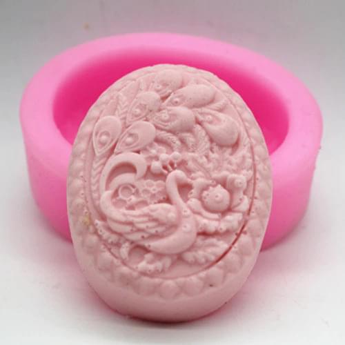 Soap mold/handmade soap mold/silicone mold/candle mould/soap mould/peacocks