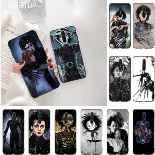HUAGETOP Edward Scissorhands Black TPU Soft Phone Case For Oppo A5 A9 2020 A5S Reno2 z Renoace 3pro Realme5Pro