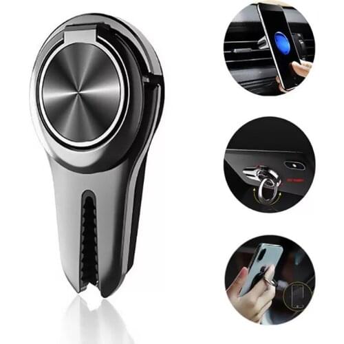 Multi-Function Universal Finger Ring Holder In car Air Vent Mount Support Mobile Cell Smart Phone Stand For iPhone 8 Samsung S8