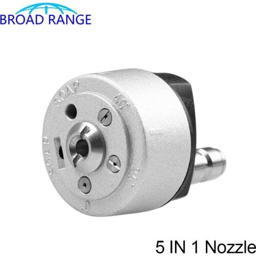 High Pressure Water Cleaning Machine Car Washer 5 IN 1 Jet Nozzle with 1/4" Quick Plug for High Pressure Washers soap 0 25 40 65