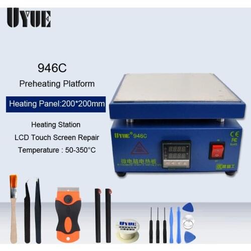 UYUE 946C Heating Station Electronic Hot Plate Maintenance Preheating Platform For BGA PCB SMD Phone LCD Touch Screen Repair
