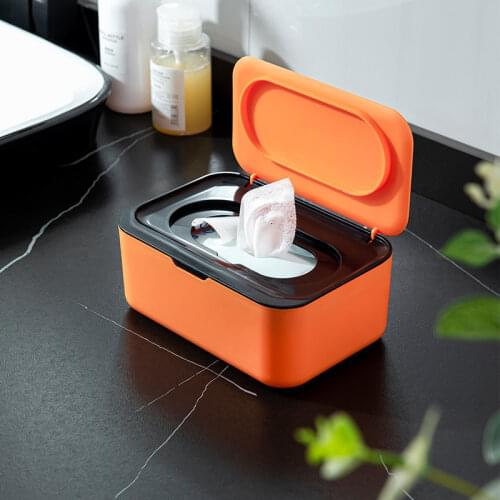 Creative Mask Storage Box Household Baby Wet Sealed Pumping Box with Lid Dustproof Wet Tissue Box Wholesale Drop Shipping