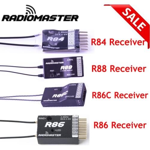 Radiomaster R88 R86C R86 R84 4CH 6CH 8CH Receiver Receptor SBUS RSSI Compatible FRSKY D8 D16 TX16S SE RC FPV Drones