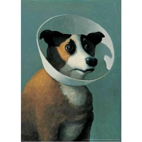 DOG Art Film Print Silk Poster Home Wall Decor 24x36inch