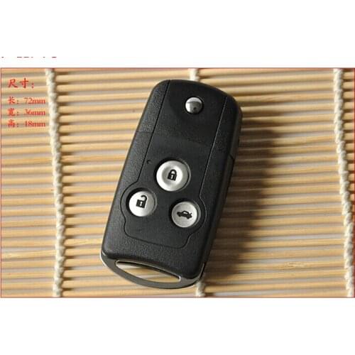 REPLACEMENT FLIP REMOTE KEY SHELL CASE FOR HONDA CRV FIT CITY CIVIC ACCORD ODYSSEY FOB BLANK 3 BUTTONS 5PCS/LOT+FREE SHIPPING