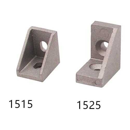 Industrial aluminum connector DIY right angle aluminum corner bracket 1515 aluminum fitting 1525 15mmx20mm 15mmx25mm