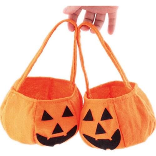 Halloween Smile Pumpkin Bag Children Pattern Storage Bag Kids Candy Bag Sac De Bonbons New Fashion