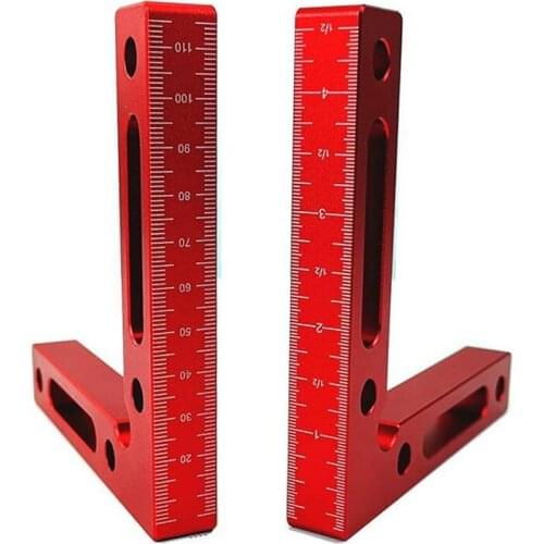 90 Degree Precise Square Right Angle Clamps Corner Positioning Ruler Right Angle Positioning Ruler Positioning Aluminium Alloy
