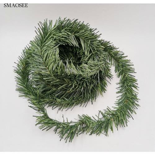 DIY Wreath Christmas Decoration Garland 5.5M Festive Party Rattan XMAS Party Drop Ornament 2020 Christmas Decorations For Home