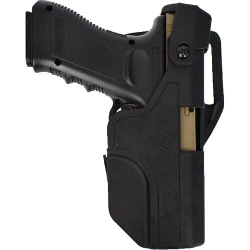 Military Equipment Tactical Glock Gun Holster Case Quick Drop Hunting Shooting Pistol Holster Right Hand Glock 17 Belt Holster