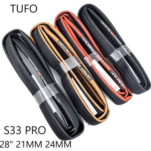 TUFO S33 PRO 28" 21MM 24MM Road Bike Tubular Clincher Tire 90-115psi/115-175psi Bicycle Tires Fixed Gear Tyre 700C Tyre