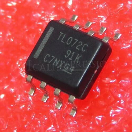 10PCS TL072CDR SOP8 TL072C SOP TL072 SMD 072CDR SOP-8 TL072CDT TL072C In Stock