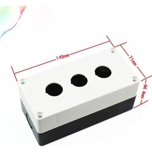 22mm XAL-B03 BX3-22 Equipment Urgent Emergency Stop Push Button Switch Box IP65 NP2 NP4 LA37 38 39Y090
