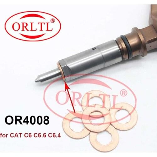 5 PC Common Rail Injector Nozzle copper washer and injection copper ring thickness for CAT C6 C6.6 C6.4 OR4008
