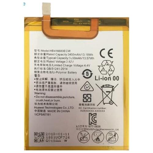 Jinsuli 3550mAh HB416683ECW Battery For Huawei Google Nexus 6P 6 plus H1511 H1512+track code