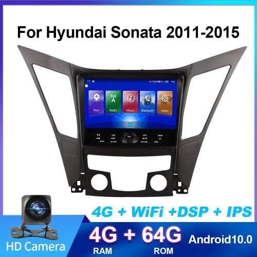 Car Navigator 4G+64G Android 10.0 For Hyundai Sonata 2011-2015 Car Radio Multimedia Video Player Navigation GPS 2 din dvd