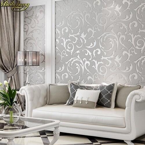 Beibehang papel de parede 3d European deerskin velvet Wallpaper Roll Living Room TV Background gold beige Wall Paper bedroom