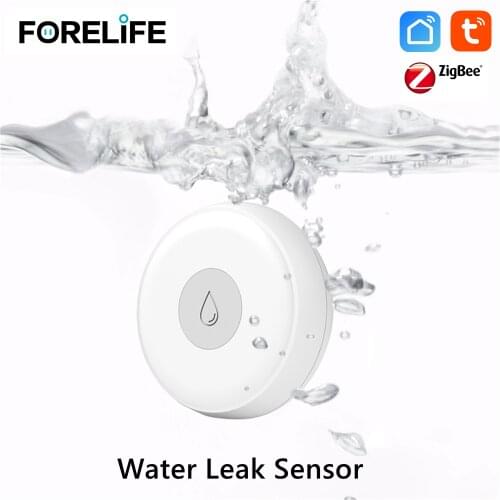 Tuya ZigBee Smart Alarm Water Leakage Alarm Water Leak Sensor Detector Flood Alert Smart Life Work with Alexa Google Home