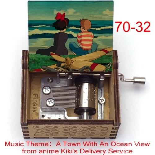 Kiki Delivery Service A Town With An Ocean View music box custom song Anime movie hand christmas birthday party toys gift