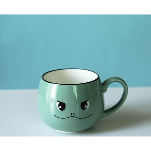 Creative Gift Porcelain Cup Cartoon Milk Cup Animal Expression Mug Lovely Child Breakfast Cup Travel Mug Coffee