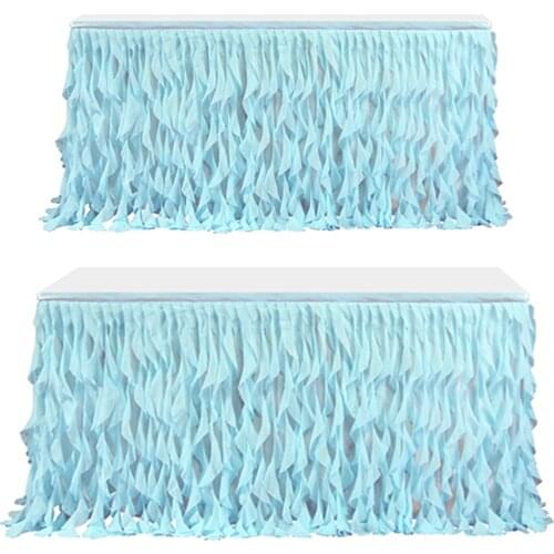 Curly Willow Tulle Table Skirt Tutu Table Cloth For Baby Shower Party