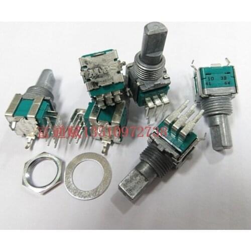 RK09L vertical double belt midpoint volume potentiometer multi-purpose pioneer 400 B10K handle length 15MM half shaft