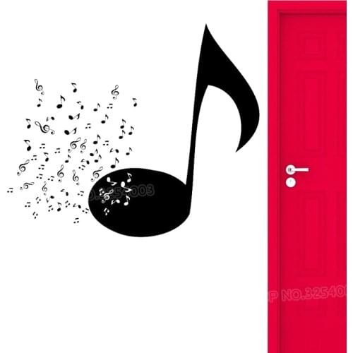 Music Notes Treble Clef Art Decor Quality Music Shop Wall Decal Vinyl Sticker Home Decoration Wall Mural Vinyl Wall Paper X89
