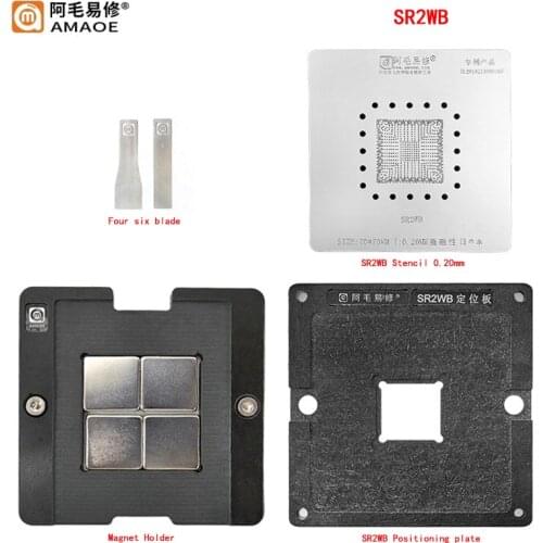 BGA reballing stencil station kits For Mac YM2300C4T4MFB W614TB37 SR40F SR40B SR32S SR23G SR15F SR3RZ SR2WB SR2C4 SR1YJ SLJ8E