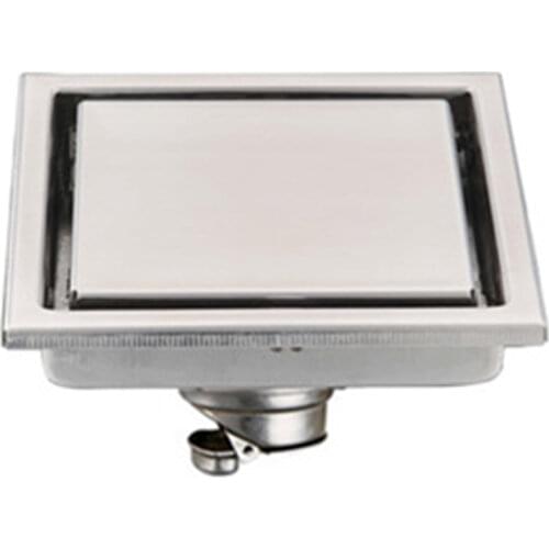 Floor Drain Tile Insert Square Floor Waste Grates Bathroom Shower Drain 150x 150MM 304 Stainless Steel