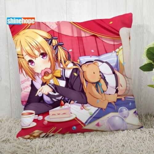 Kiyu Anime Pillow Cover Customize Anime Pillowcase Modern Home Decorative Pillow Case For Living Room 45X45cm,40X40cm