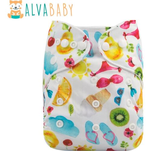 New Arrival! Alvababy Reusable Cloth Nappy Popular Baby Diaper with Microfiber Insert
